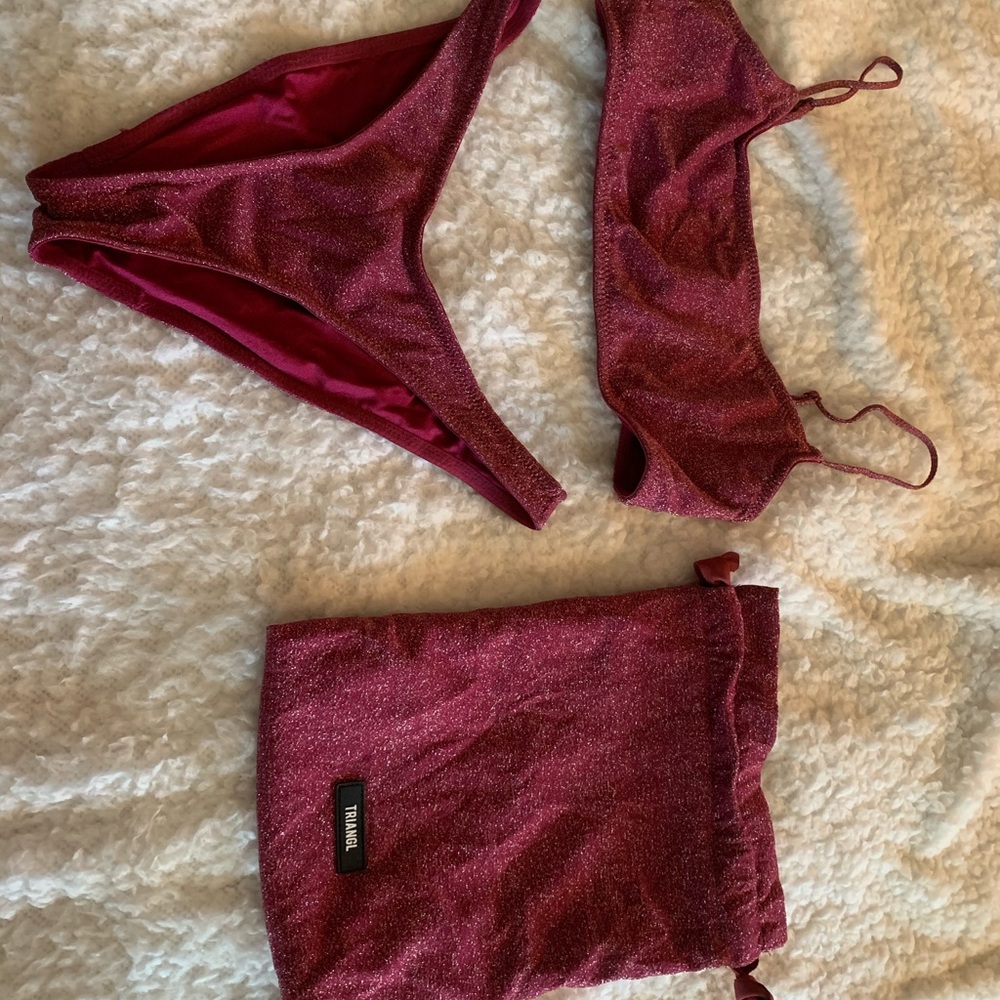 Triangl bikini set with bag